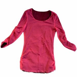 Retro Pink Mesh Top